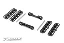 ALU FRONT LOWER SUSP. HOLDERS SET - SQUARE ADJ. ROLL-CENTER XR352304