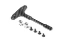 GRAPHITE CHASSIS T-BRACE - FRONT - SET XR361299