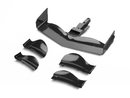 X1 COMPOSITE ADJUSTABLE FRONT WING - BLACK - FLAT DESIGN XR371204-K