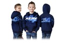 XRAY JUNIOR SWEATER HOODED WITH ZIPPER - BLUE (M) XR395601M