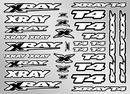 XRAY T4 STICKER FOR BODY - WHITE XR397326
