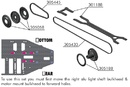 T2'009 - RUBBER-SPEC CONVERSION SET - FORWARD MOTOR POSITION