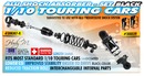 1/10 TOURING ALU SHOCK ABSORBER-SET - BLACK (2)