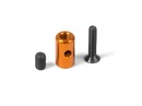 ALU EXHAUST WIRE MOUNT - ORANGE