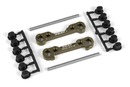 XB808 ALU FRONT LOWER SUSP. HOLDERS SET - SWISS 7075 T6 (7MM) - HARD COATED