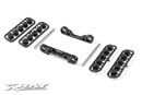 ALU REAR LOWER SUSP. HOLDERS SET- SQUARE ADJ. ROLL-CENTER